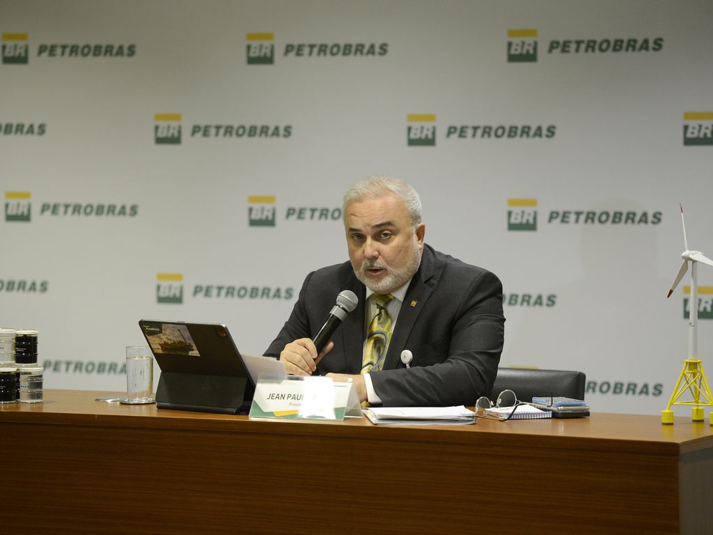  Jean Paul Prates, presidente da Petrobras, em sua primeira coletiva de imprensa no cargo. Foto: Tomaz Silva/Agência Brasil - 02/03/2023
