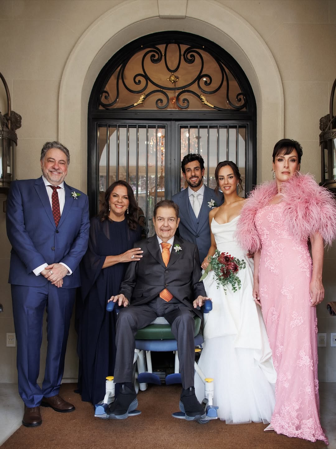 Faustão reaparece em casamento da filha Lara após transplantes de órgãos. Foto: Instagram