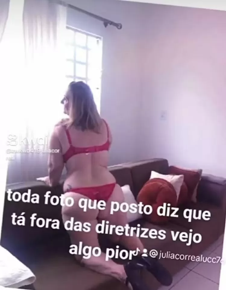 Júlia Correa Lucco, avó de Lucas Lucco, compartilhou fotos sensuais nas redes sociais Reprodução/redes sociais