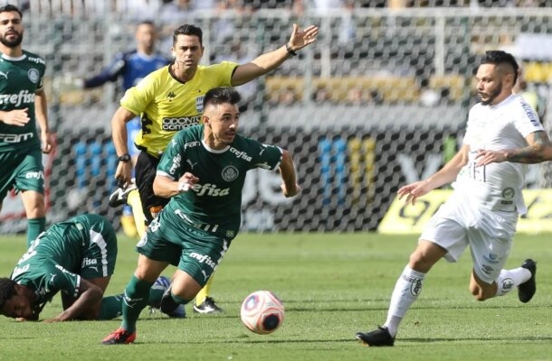 8ª rodada do Campeonato Paulista de 2020: Santos 0 x 0 Palmeiras, no Pacaembu - Foto: Divulgação/Palmeiras