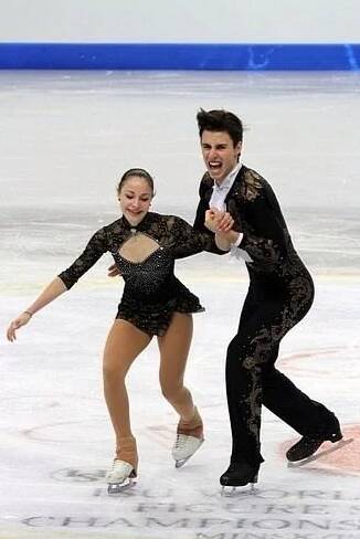 PATINAÇÃO NO GELO: Filippo Ambrosini e Rebecca Ghilardi. Foto: Reprodução/Olympics