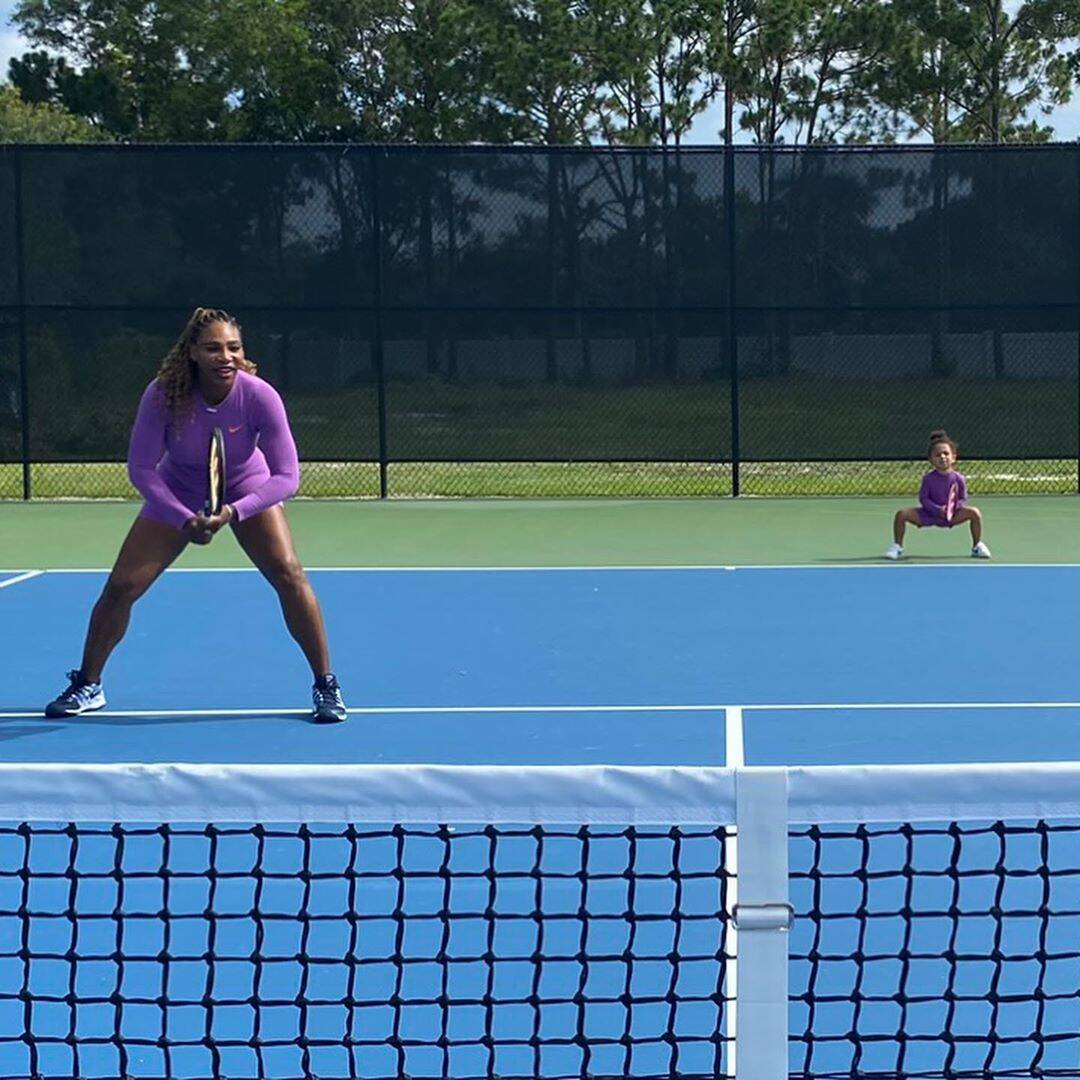 Serena e a filha. Foto: Instagram