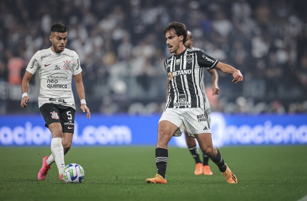 Oitavas de final da Copa do Brasil de 2023: Corinthians 2 (3) x (1) 0 Atlético-MG, na Neo Química Arena - Gols: Matheus Bidu e Róger Guedes (COR). - Foto: Pedro Souza/Atlético-MG