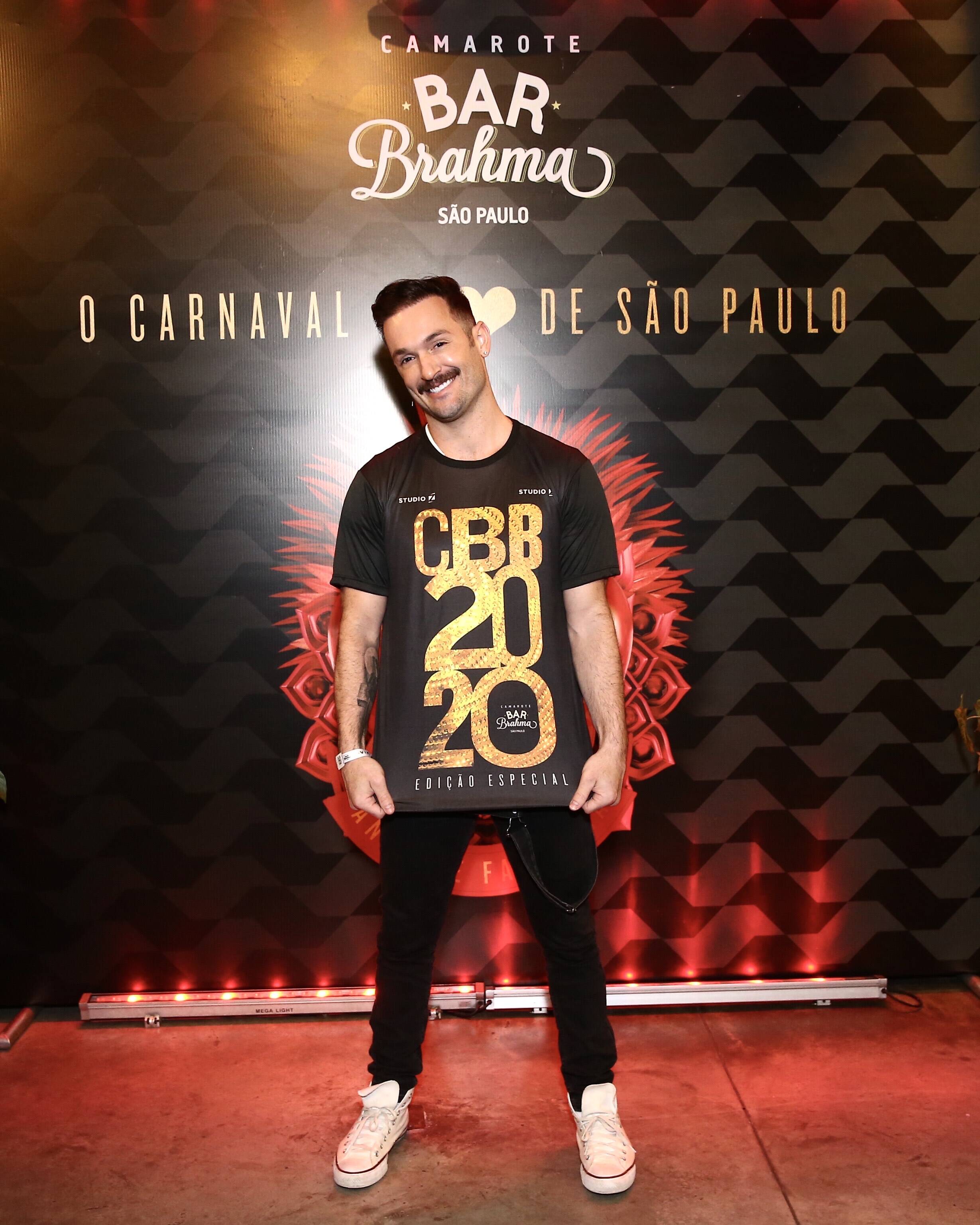 Diego Hypólito comparece no Camarote Bar Brahma. Foto: Brazil News