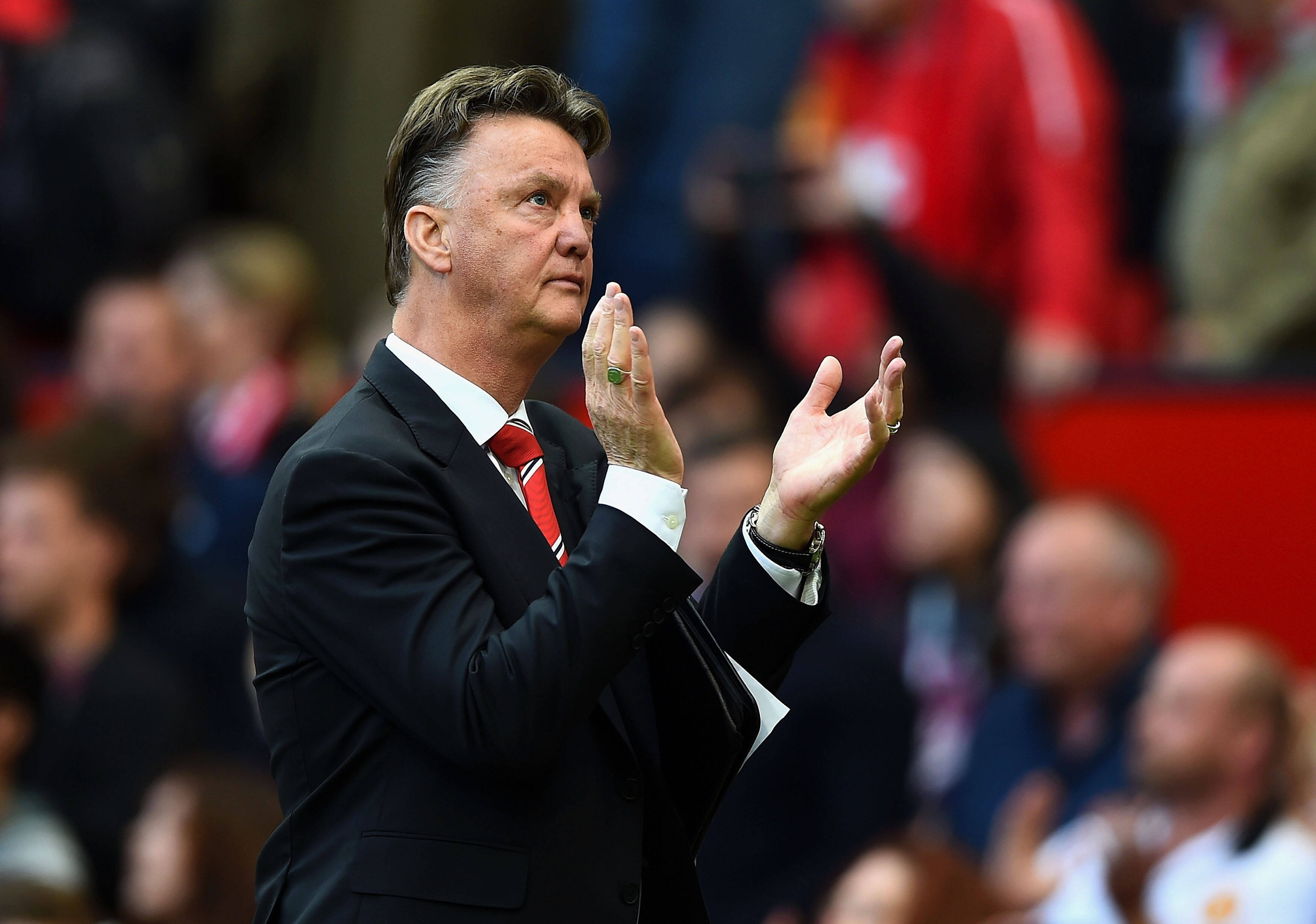 Louis van Gaal, técnico do Manchester United. Foto: Laurence Griffiths/Getty Images