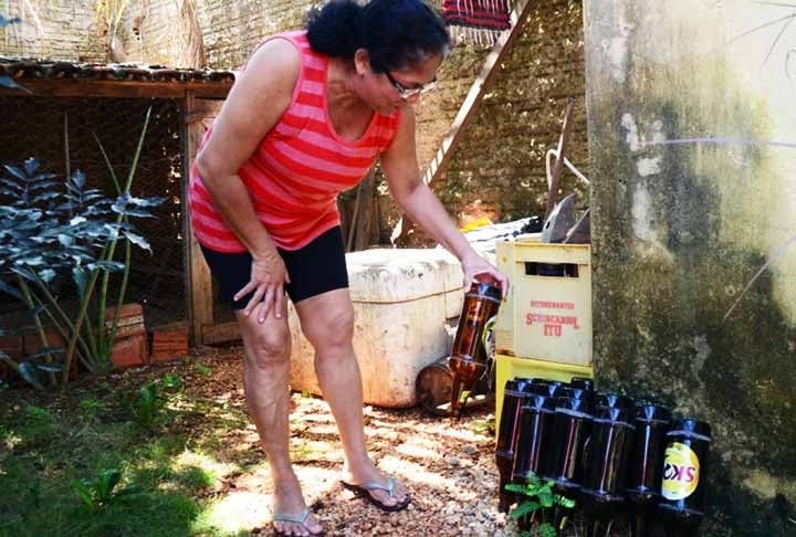 Entre os criadouros estão pratos de vasos e plantas, pneus abandonados, caixa d’água abertas e calhas sujas. 


 Reprodução: Flipar