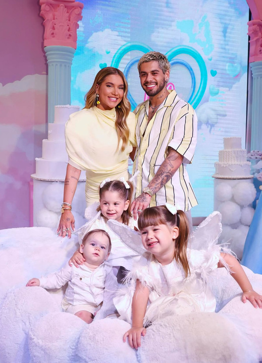 Virgínia, Zé Felipe e filhos. Foto: Reprodução: Instagram/@virginia