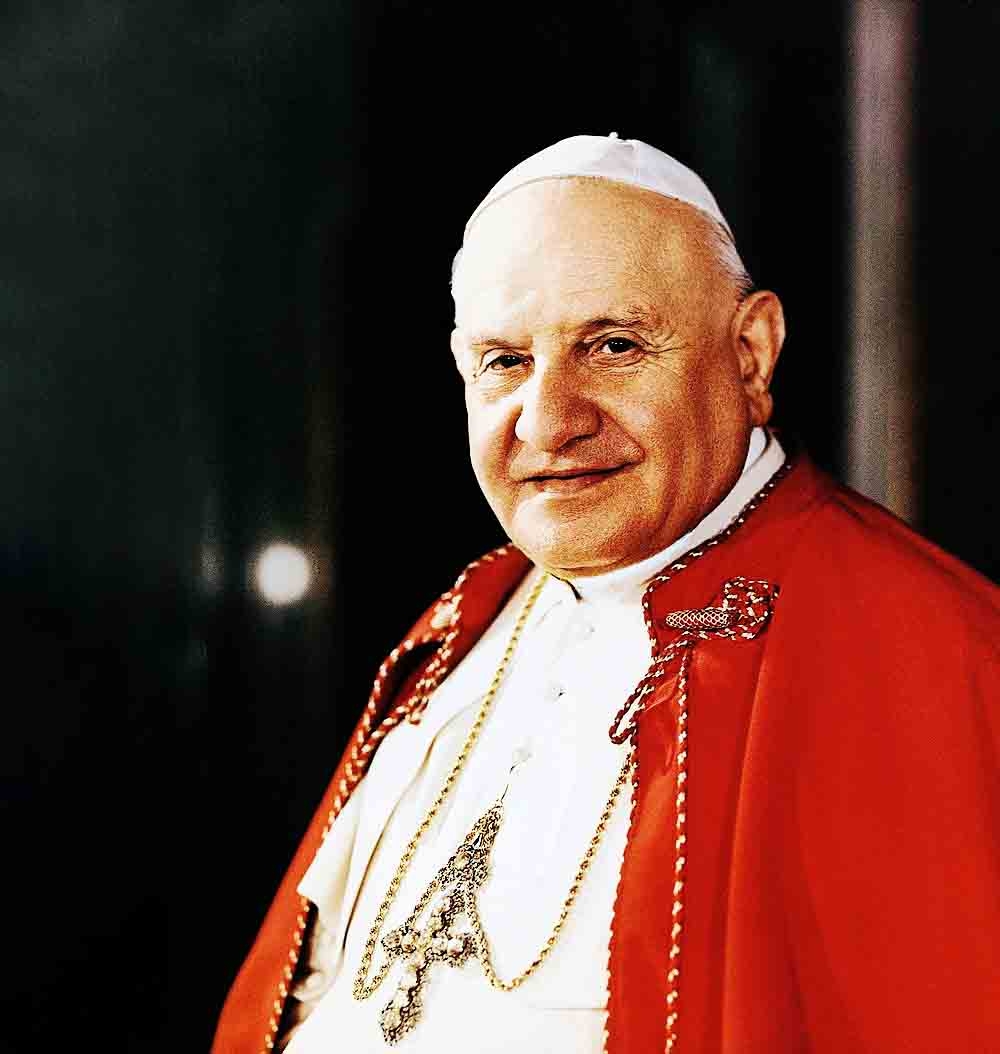 João XIII - Angelo Giuseppe Roncalli nasceu em Sotto il Monte, na província de Bérgamo, na Itália. Ele ocupou o trono de São Pedro por 4 anos e 218 dias - de 28 de outubro de 1958 a 3 de julho de 1963. 
 Reprodução: Flipar
