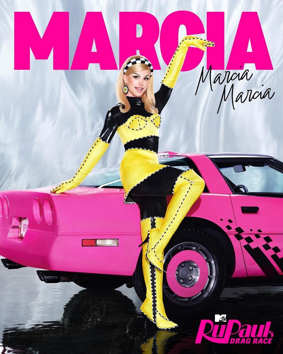 Marcia Marcia Marcia, drag queen da 15ª temporada de RuPaul's Drag Race.. Foto: Reprodução/Instagram 17.01.2023