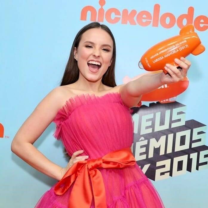 Larissa Manoela no Orange Carpet do Meus Prêmios Nick. Foto: Reprodução/Instagram