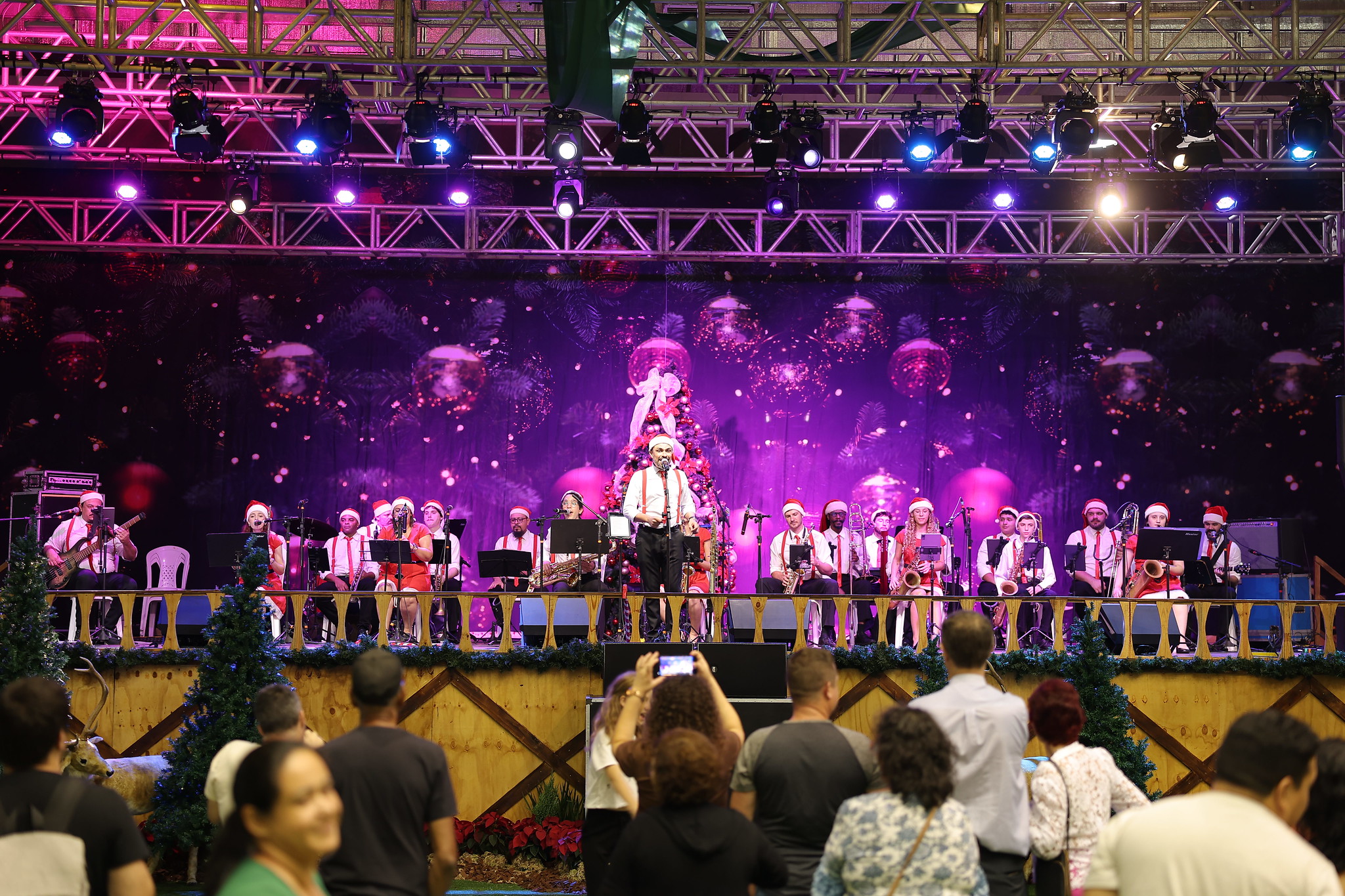 Apresentação de Natal em Blumenau - SC. Foto: Divulgação / Prefeitura de Blumenau (SC)