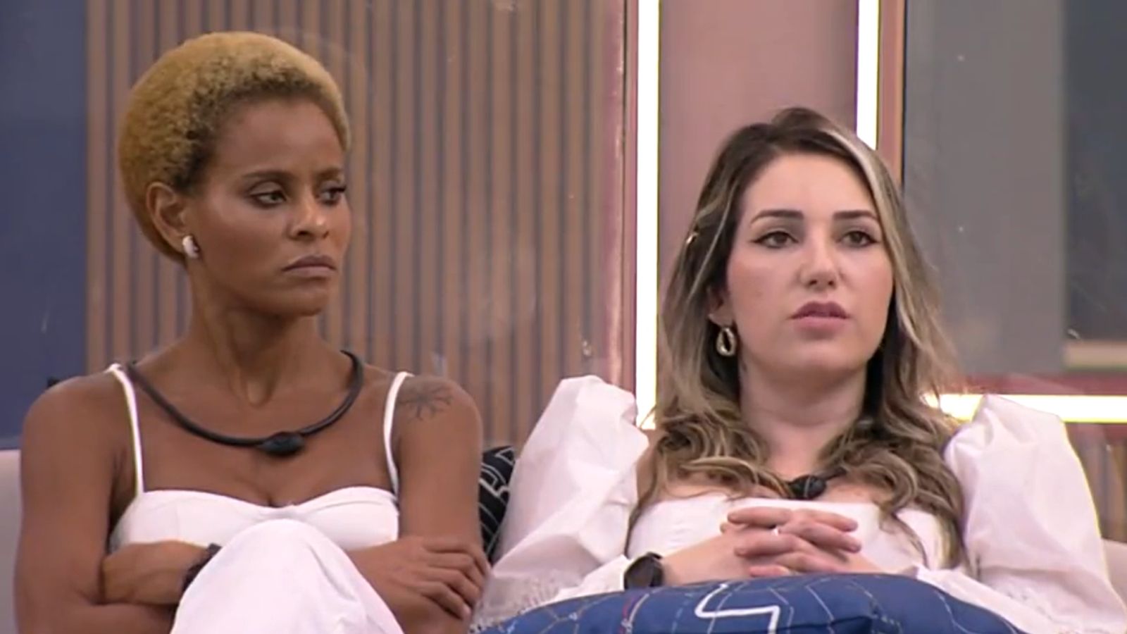 Aline e Amanda no 'BBB 23'. Foto: Reprodução/Globo - 18.04.2023 