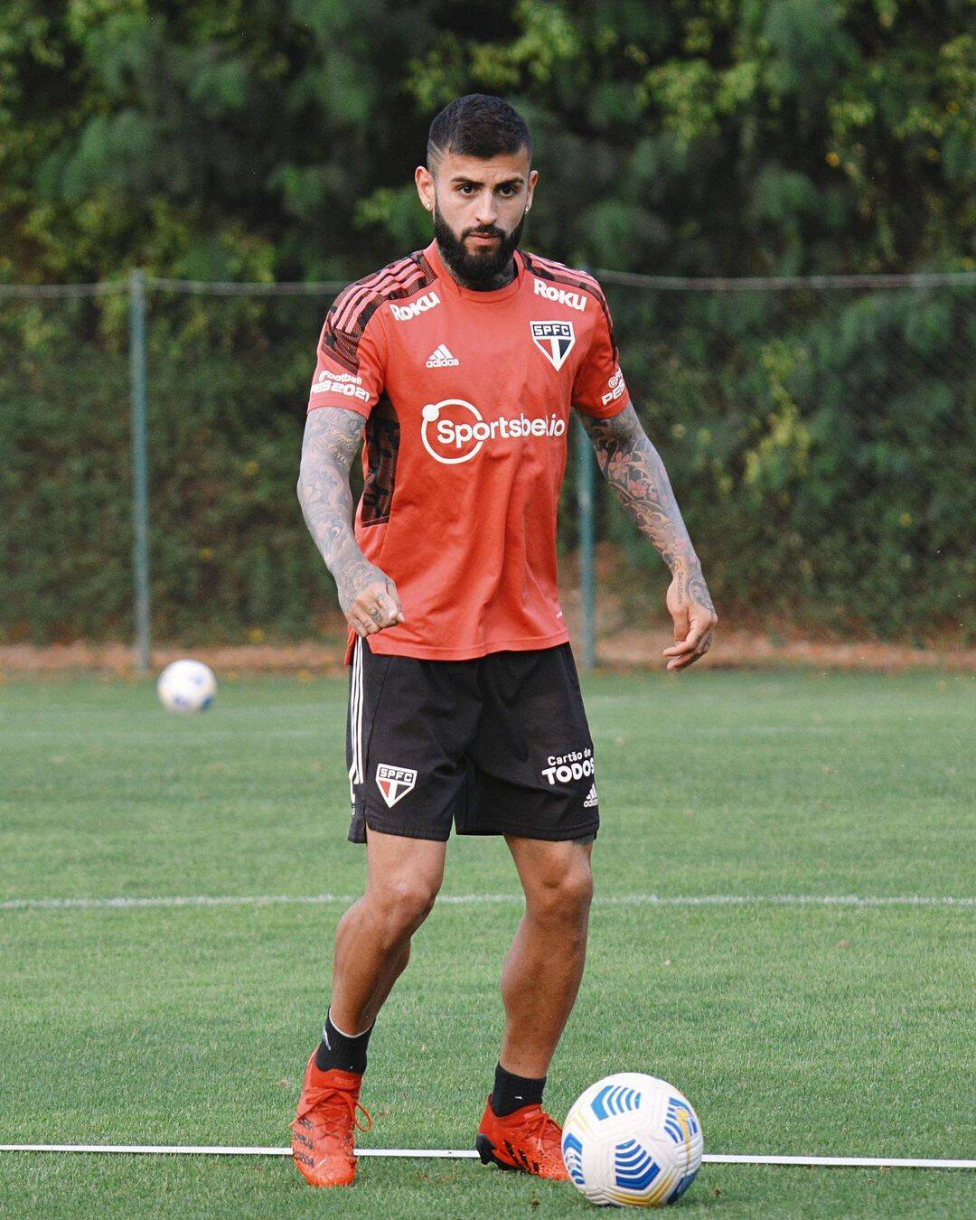 São Paulo - treino. Foto: Reprodução / Instagram