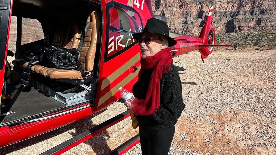 Ana Maria Braga no Grand Canyon Reprodução Instagram - 16.2.2024