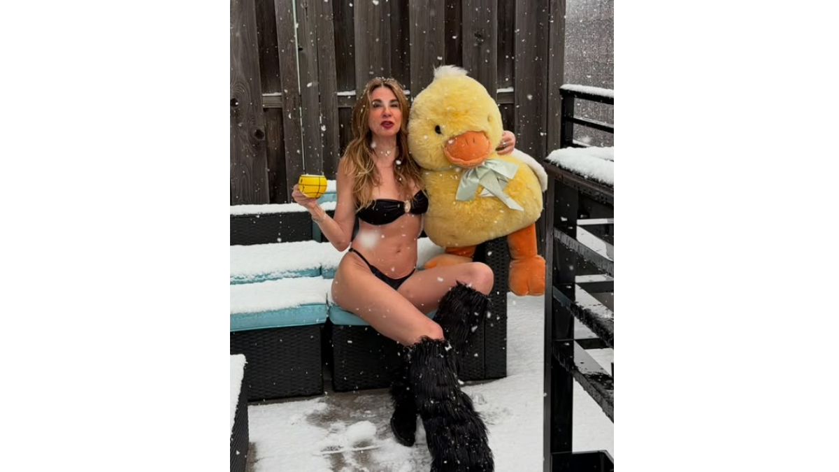 Luciana Gimenez exibe corpão na neve. Foto: Reprodução/Instagram/@lucianagimenez