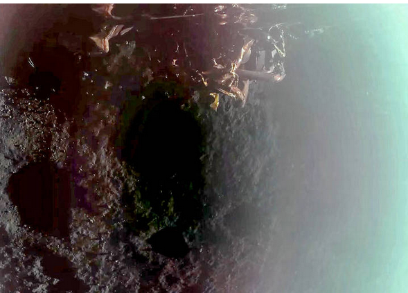 Primeira imagem da nave na superfície lunar. Foto: Firefly AFP