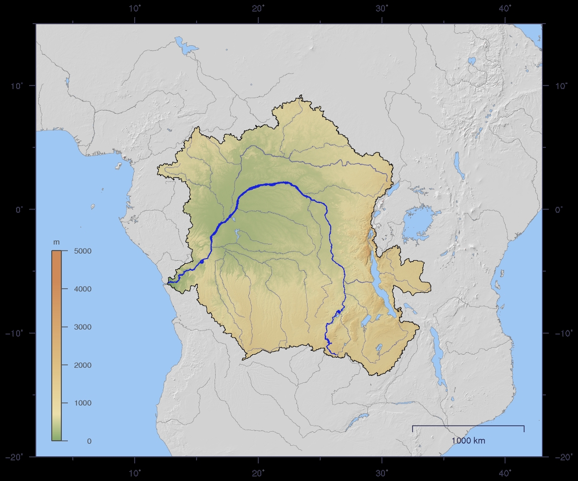Existe um rio que cruza a Linha do Equador duas vezes: é o Rio Congo - segundo maior rio da África e sétimo maior do mundo.  Reprodução: Flipar