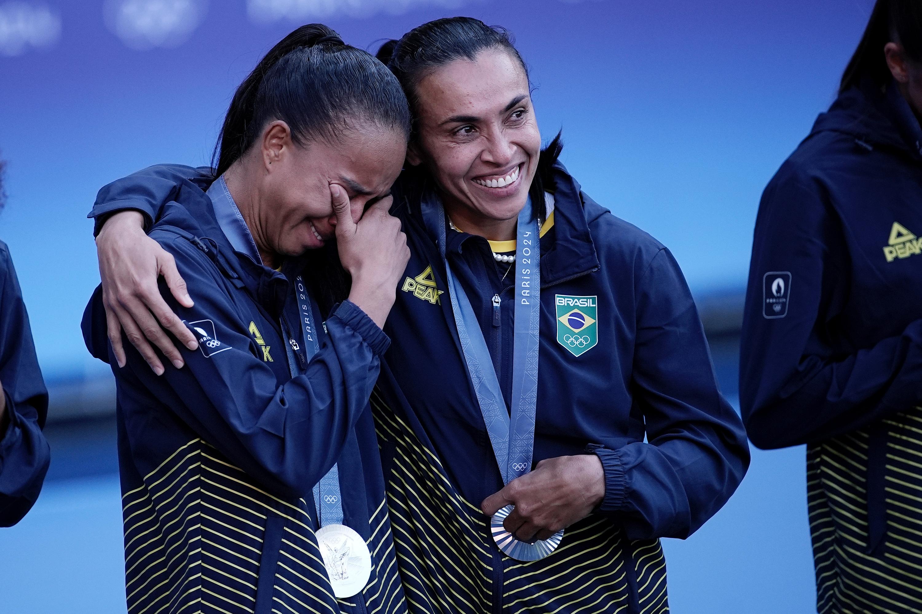 Brasil recebe medalha de prata nos Jogos Olímpicos de Paris Foto: Alexandre Loureiro/COB