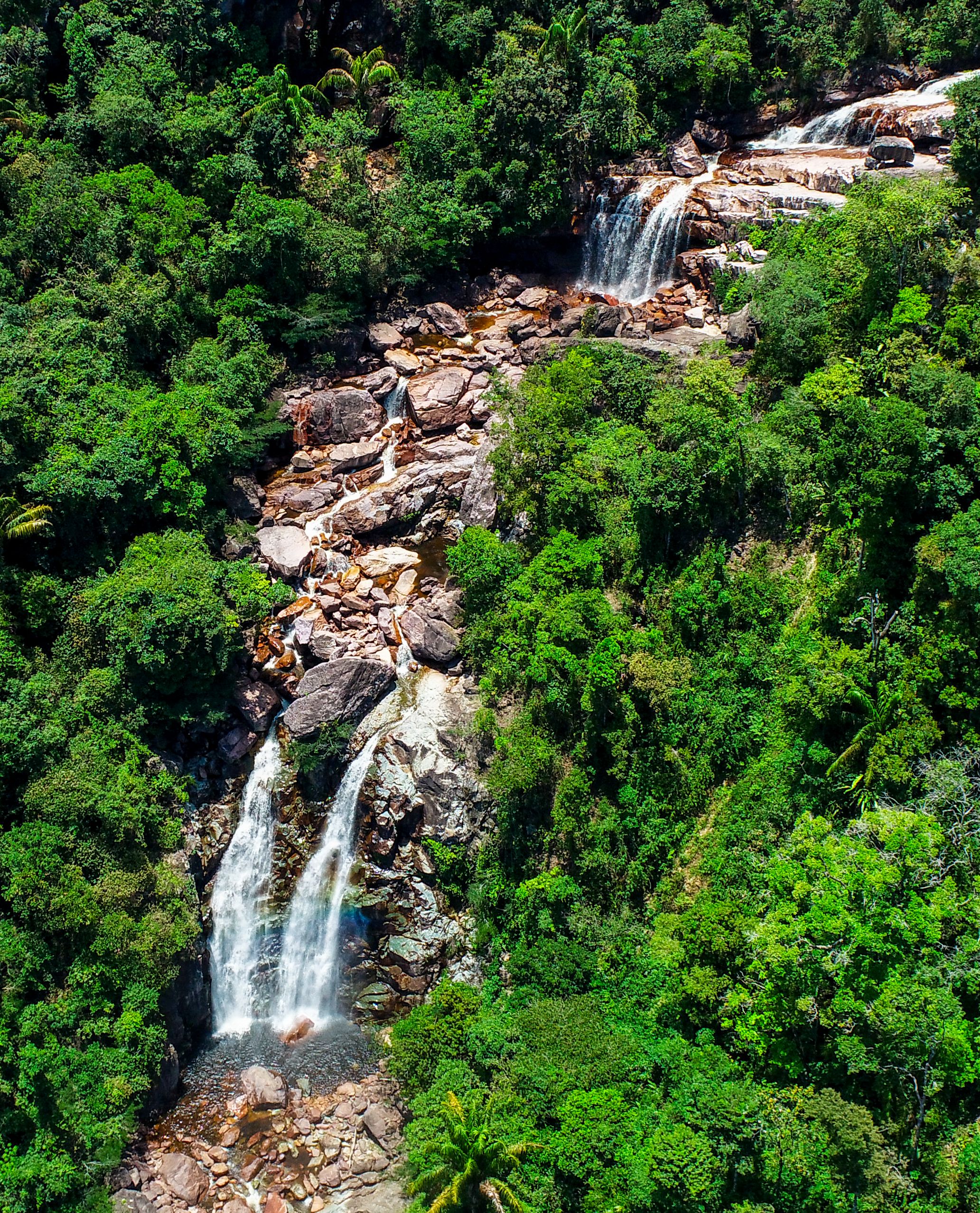 Cachoeira do Funil na Serra do Tepequém (RR). Foto: Divulgação / Secom Roraima