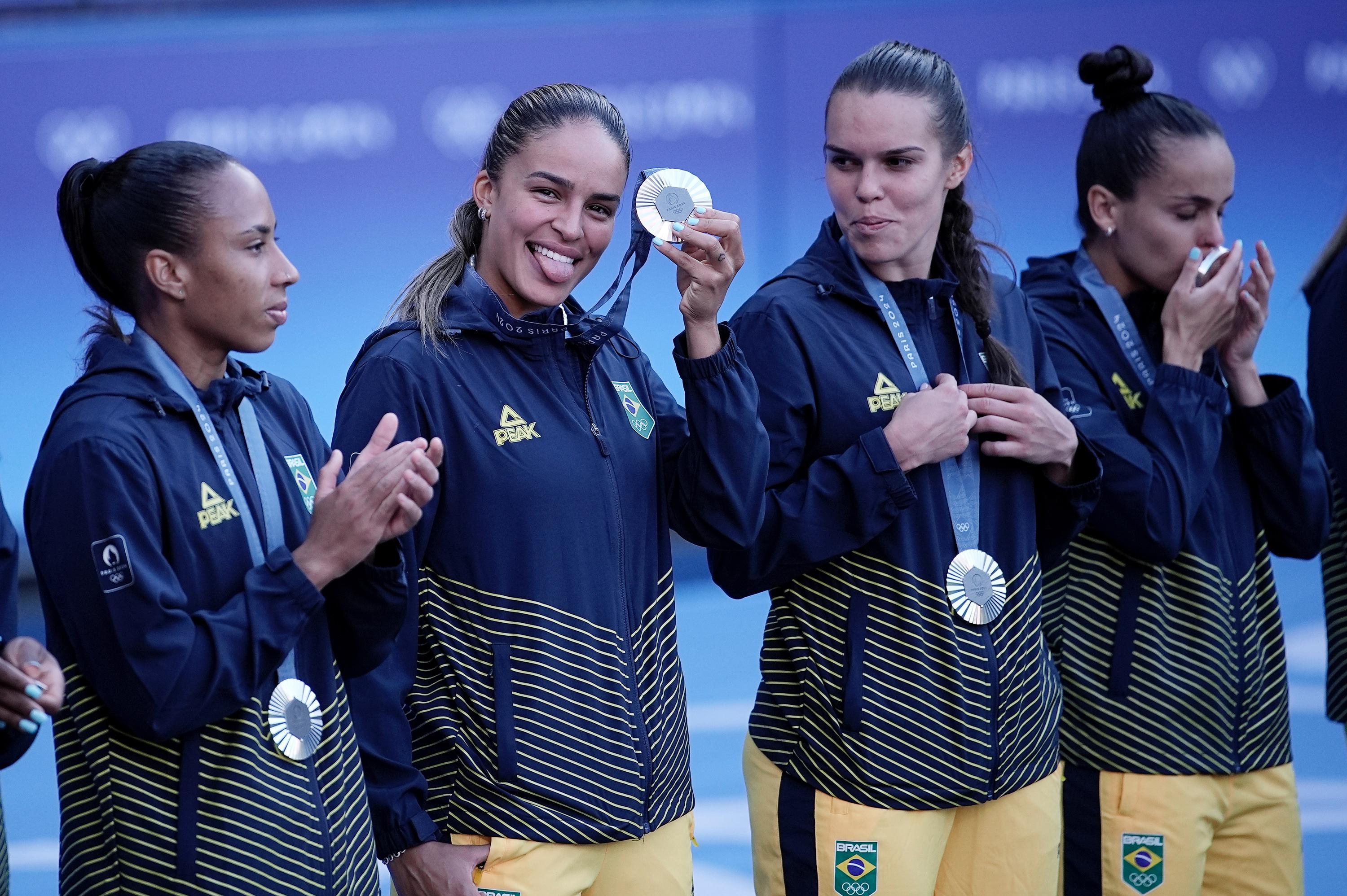 Brasil recebe medalha de prata nos Jogos Olímpicos de Paris Foto: Alexandre Loureiro/COB