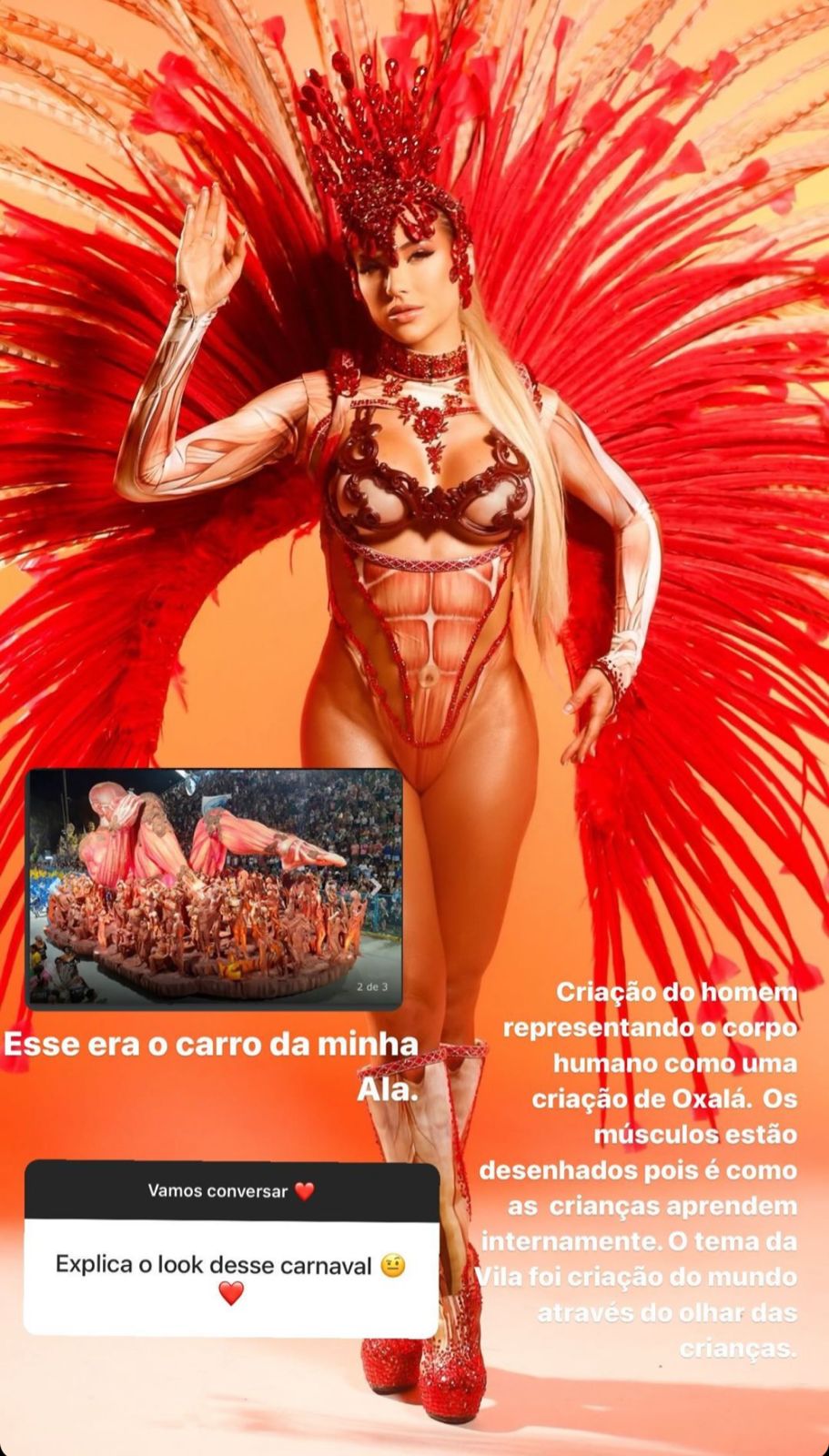 Gabi Martins comenta falha no Carnaval ao ficar com seios à mostra Reprodução/Instagram - 15.02.2024