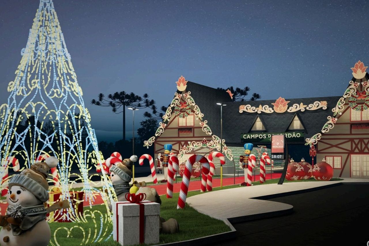 Decoração de Natal em Campos de Jordão. Foto: Reprodução/Divulgação