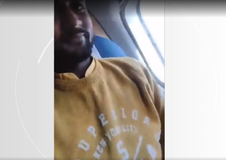 Segundo a BBC, o passageiro que fez a gravação foi o indiano Sonu Jaiswal. Ele e três amigos estavam fazendo uma viagem de passeio.   Reprodução: Flipar