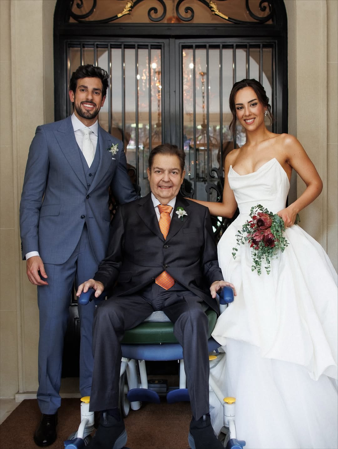 Faustão reaparece em casamento da filha Lara após transplantes de órgãos. Foto: Instagram
