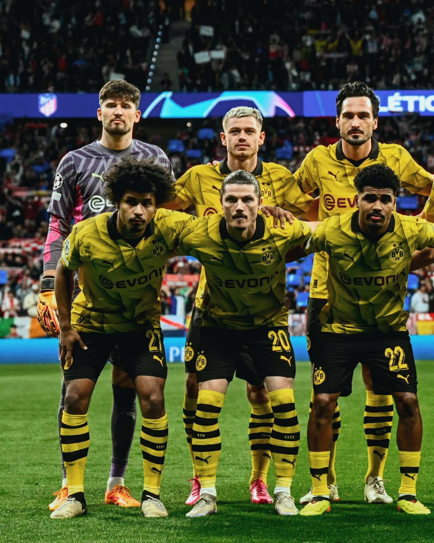 Atlético de Madrid x Borussia Dortmund Reprodução/Instagram