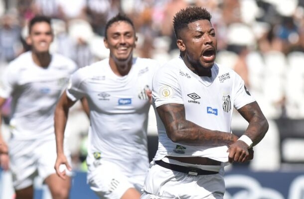 11ª rodada do Campeonato Brasileiro de 2019: Botafogo 0 x 1 Santos, no estádio Nilton Santos - Gol: Marinho (SAN). - Foto