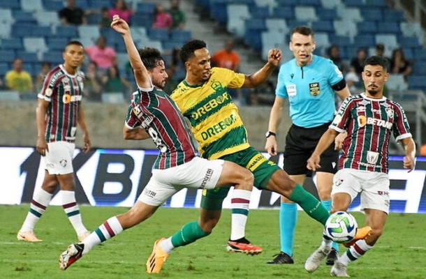 Fundado em 2001, o Dourado, apelido pelo qual o Cuiabá é conhecido, disputa pelo terceiro ano seguido a Série A (antes, nunca havia participado da elite do futebol nacional). Foto: Mailson Santana/Fluminense