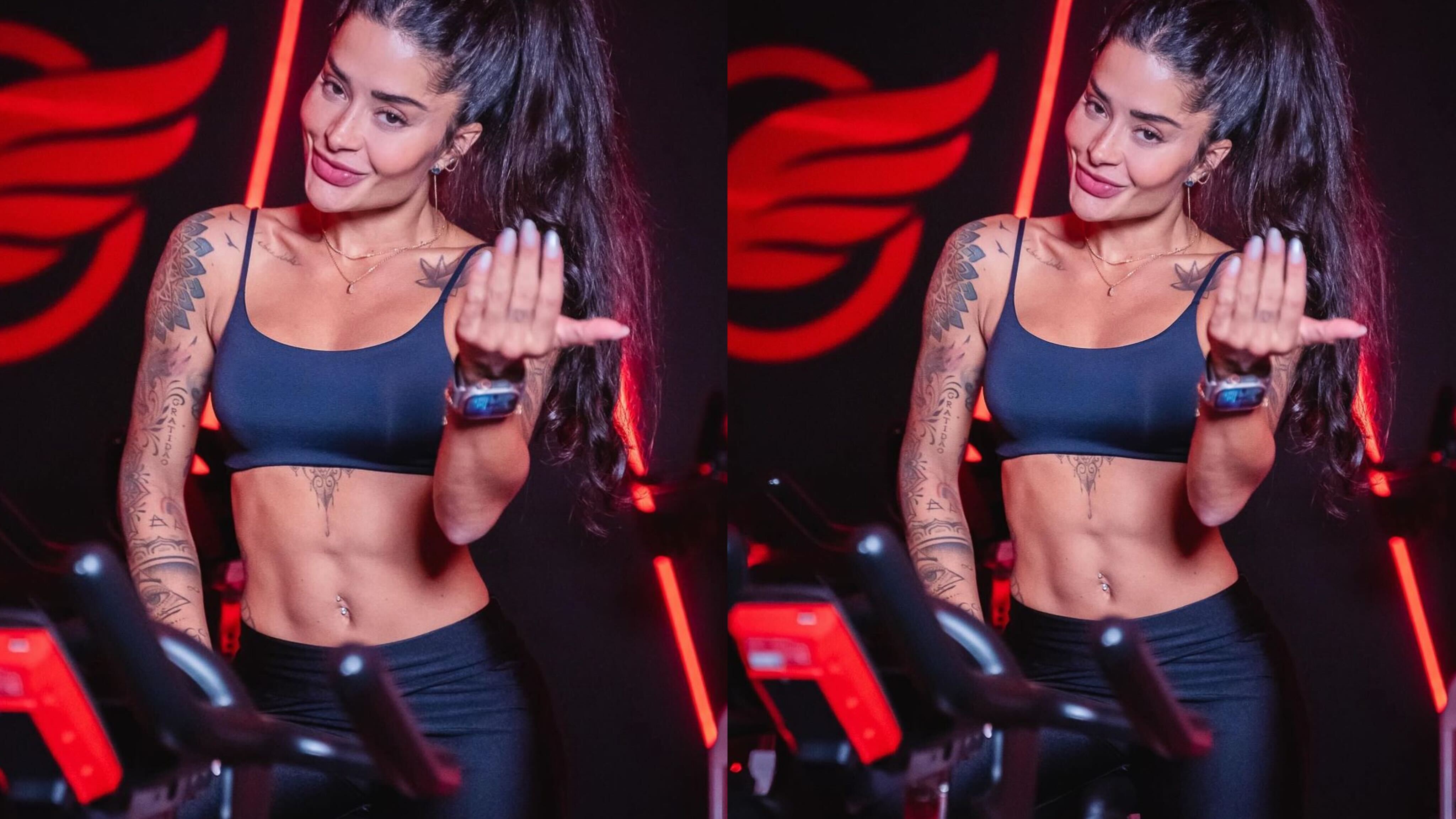 Aline Campos posta conteúdos fitness nas redes sociais Reprodução Instagram - 18.5.2024