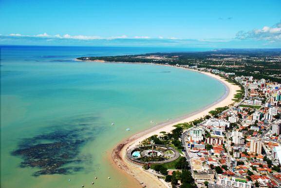 Vista aérea do belo litoral de João Pessoa. Foto: Prefeitura de João Pessoa/ZMarques