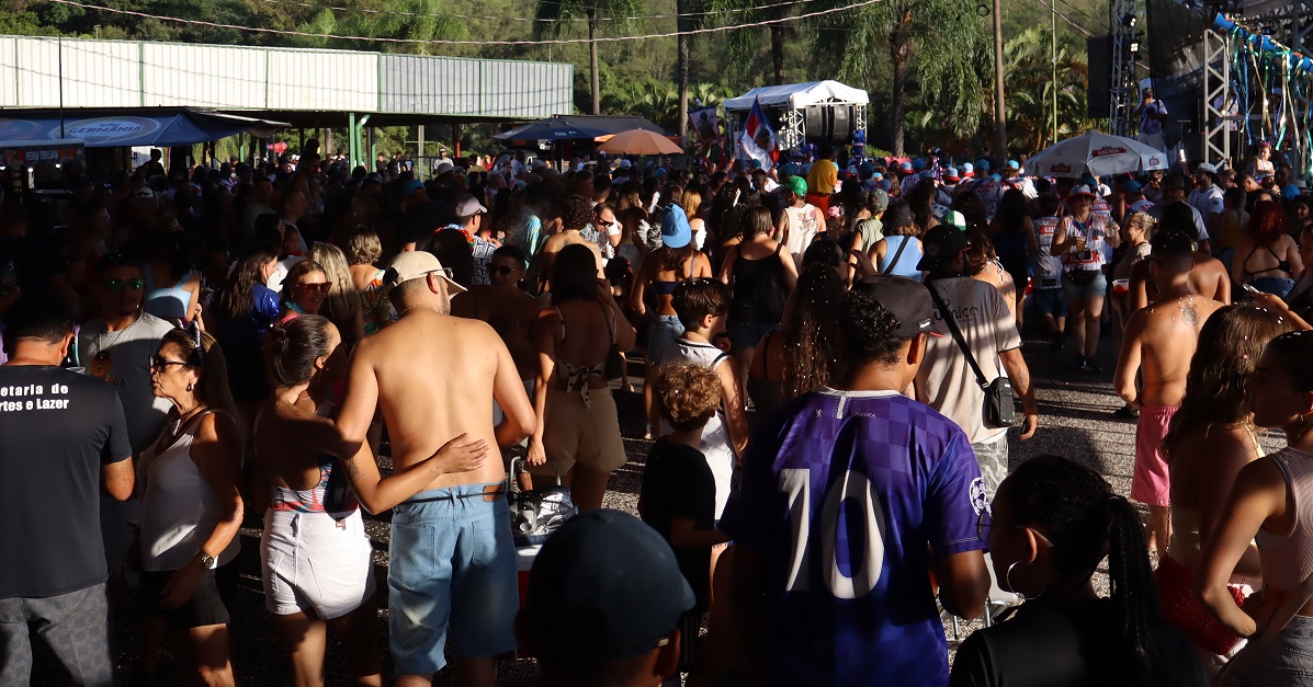 Foliões se divertem no Carnaval de Vinhedo. Foto: Foto: Pedro H. Lopes