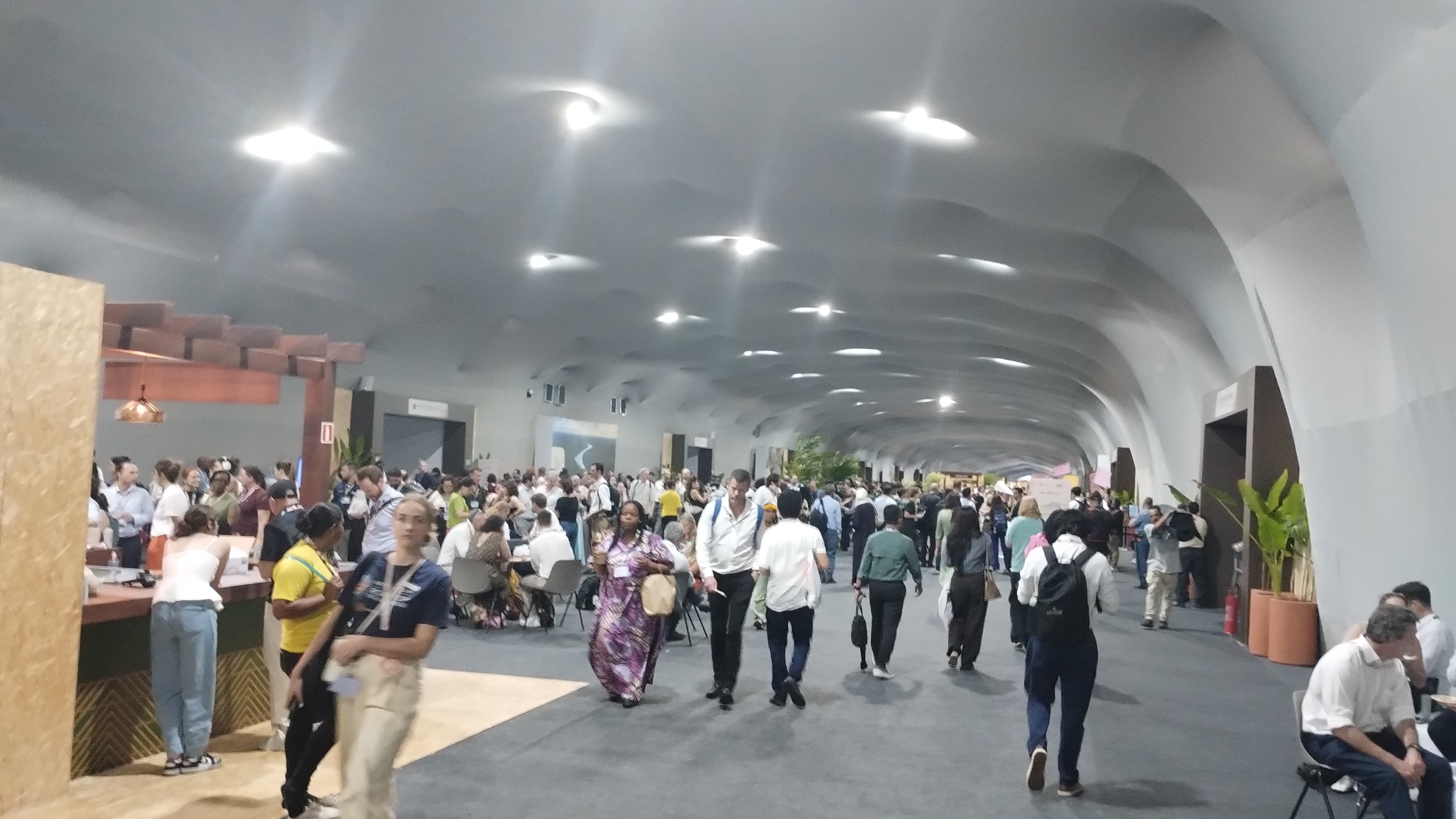 Corredores da COP30. Foto: Michelle Valente / enviada especial do Portal iG