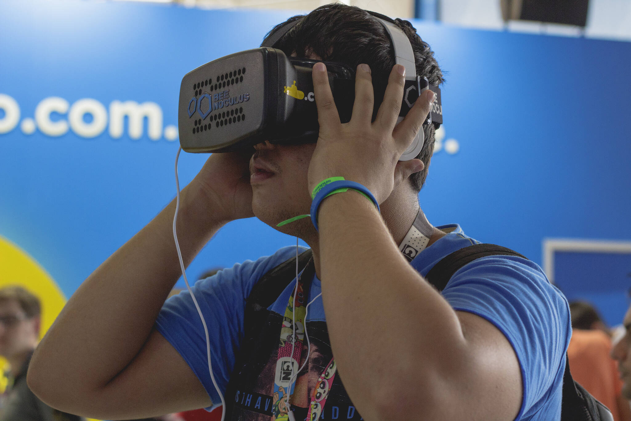 Realidade virtual é um dos grandes temas da Campus Party deste ano que é sobre sentir o futuro. Foto: Guilherme Morilha/Divulgação