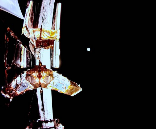 Registro do módulo lunar. Foto: Firefly AFP