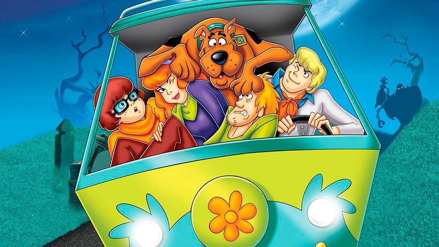 Scooby-Doo (1968) - O cão medroso - mascote de um grupo de caçadores de fantasmas - é o mais famoso personagem de Hanna  Reprodução: Flipar