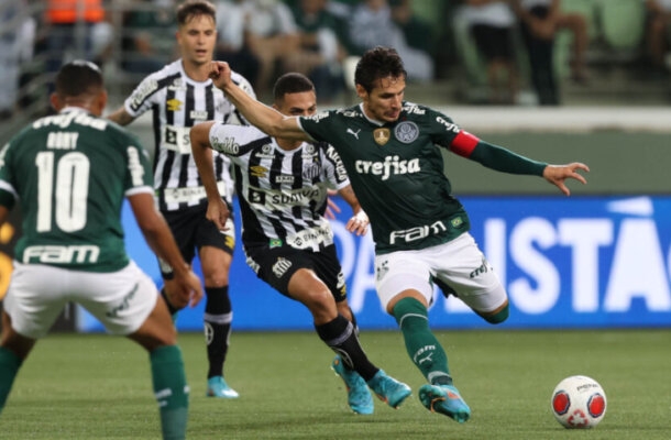 11ª rodada do Campeonato Paulista de 2022: Palmeiras 1 x 0 Santos, no Allianz Parque - Gols: Raphael Veiga (PAL). - Foto: Cesar Greco/Palmeiras