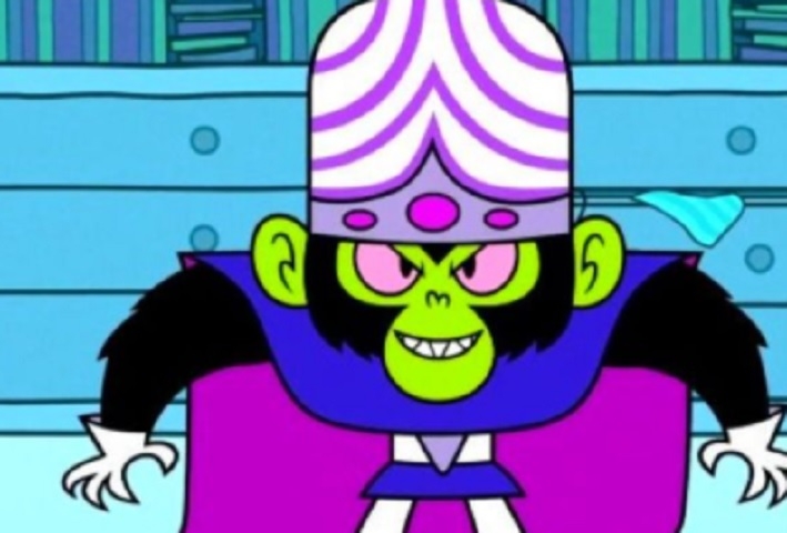 Macaco Louco - Desenho animado: Meninas Superpoderosas - É o principal vilão das Meninas Superpoderosas e está entre os vilões mais macabros e conhecidos dos desenhos animados. Reprodução: Flipar