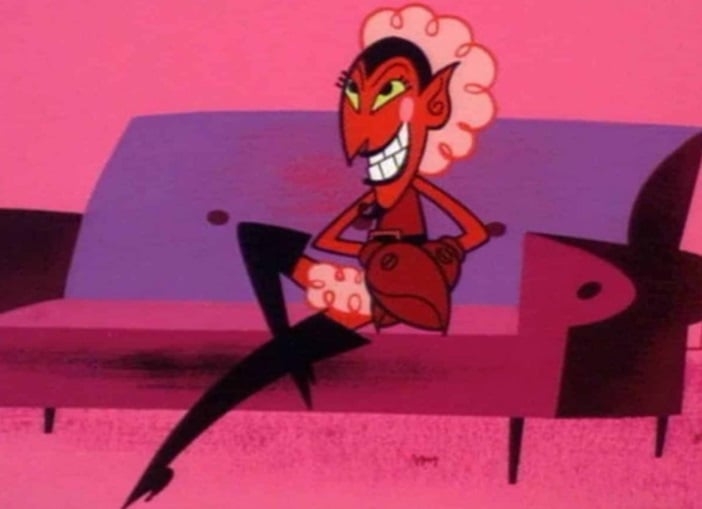 Ele - Desenho animado: Meninas Superpoderosas - Um dos personagens mais icônicos e terríveis do desenho. Ele tem uma aparência assustadora e é a personificação do mal, além de ter uma voz que arrepia qualquer um. Reprodução: Flipar