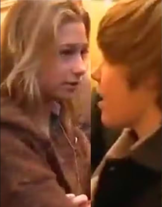 Após o anúncio da gestação, os fãs do casal resgataram um vídeo de 2009, que mostra os dois se conhecendo nos bastidores de um programa de TV. Na época, ela tinha apenas 12 anos. Reprodução: Flipar