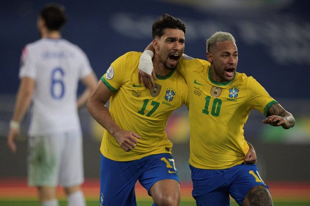 Brasil x Chile. Foto: Reprodução / Instagram Copa América