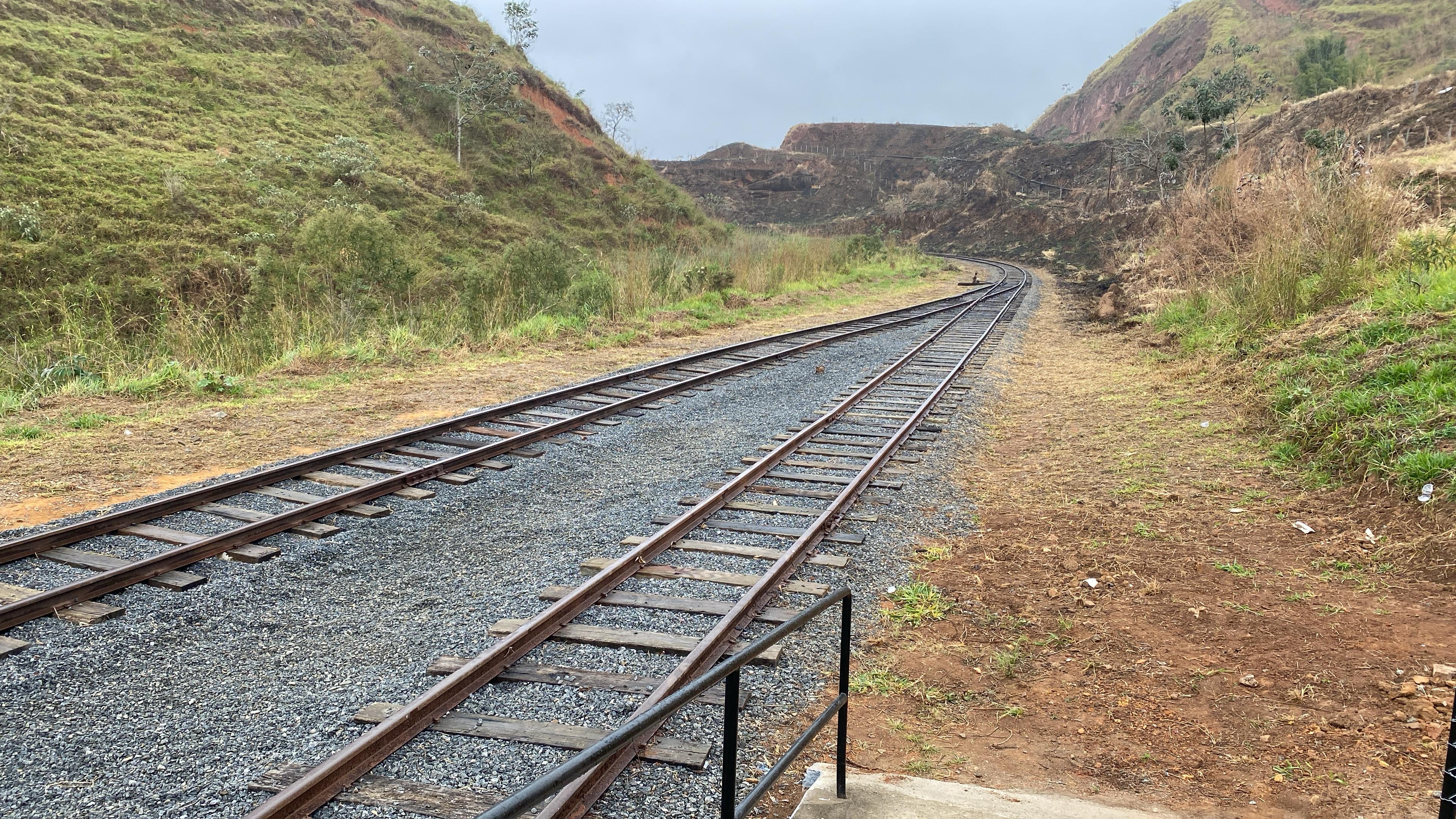 Trecho simboliza a reconexão entre estados pela ferrovia. Foto: Daniel Leite Andrade/Portal iG