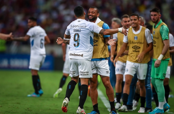 As chances de título são de apenas 2,4%. A possibilidade de uma vaga na Copa Libertadores é de 75,6%. Os números são do Departamento de Matemática da UFMG. - Foto: Lucas Uebel/Gremio 