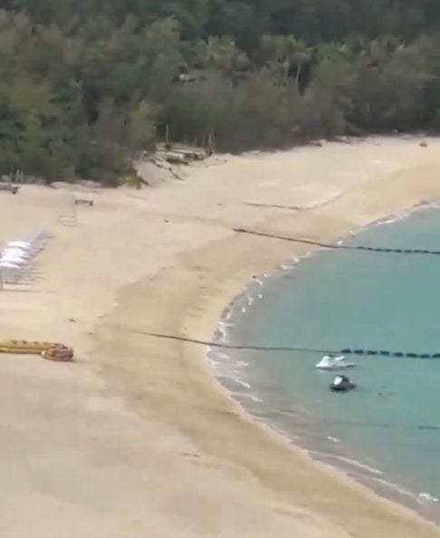 Vídeos publicados por moradores nas redes sociais mostram a água do mar recuando em regiões de Okinawa, o que costuma ser indício de tsunami. Reprodução: Flipar