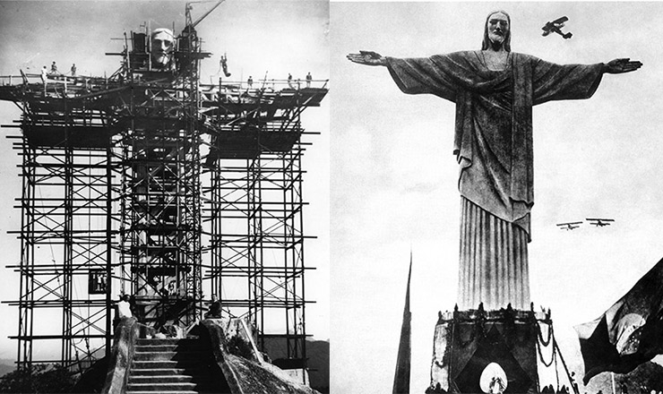 Em 12 de outubro de 1931, o Cristo Redentor foi finalmente inaugurado, tornando-se um marco instantâneo da cidade do Rio de Janeiro e do Brasil. Reprodução: Flipar