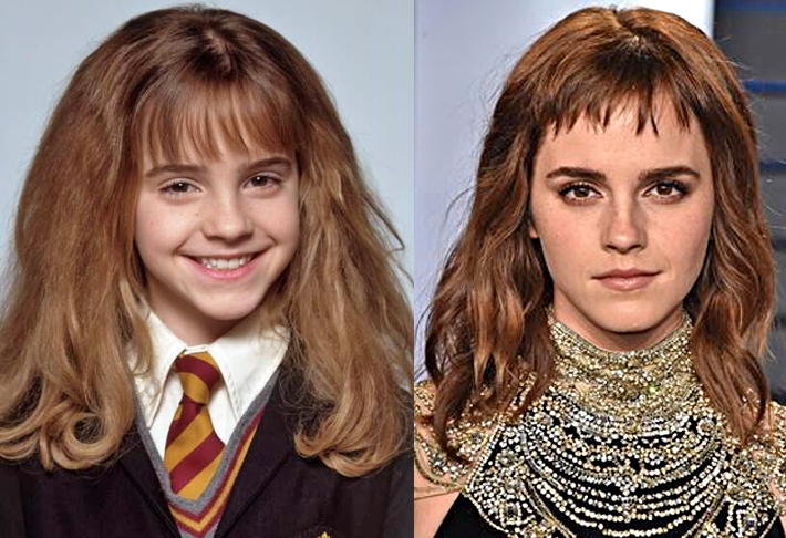 Emma Watson - Atriz nascida em 15/4/1990, em Paris (França), tem nacionalidade britânica e é a eterna Hermione Granger, melhor amiga de Harry Potter. Emma não tem mais atuado e se dedica a causas sociais como ativista. Também é modelo.  