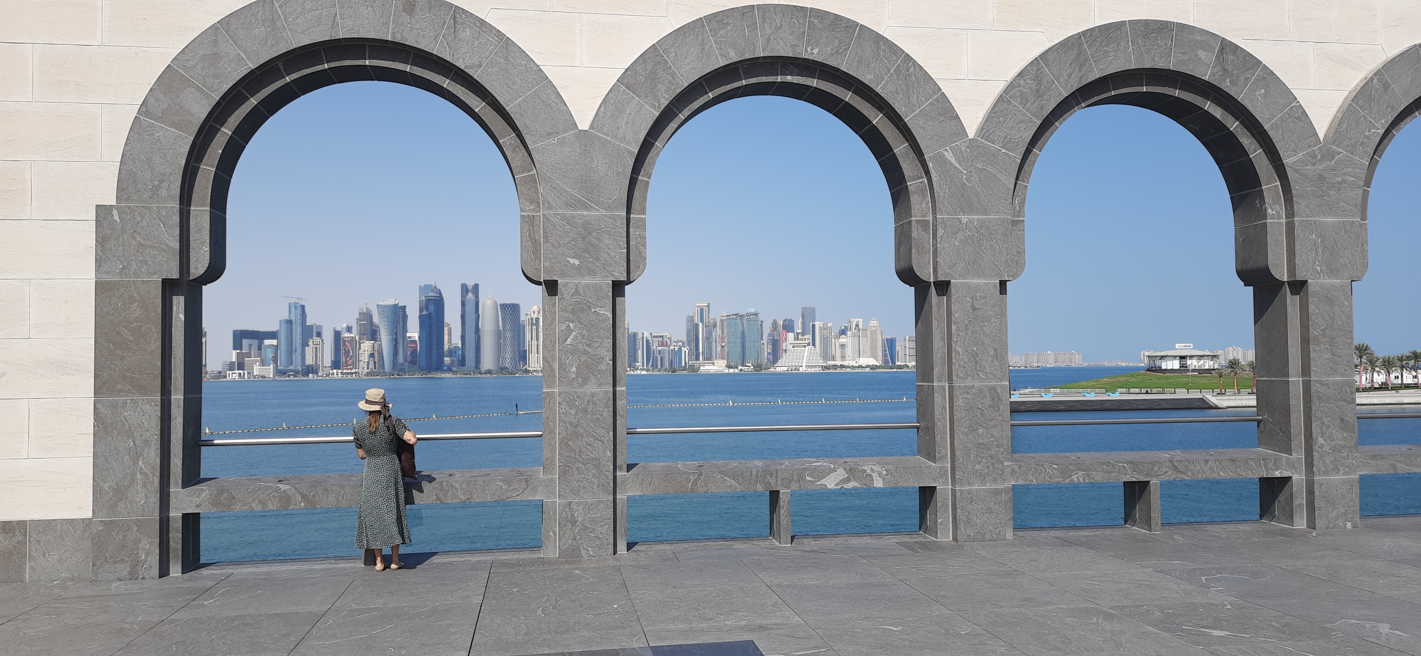 Vista para a Skyline de Doha, no Catar. Foto: Felipe Carvalho