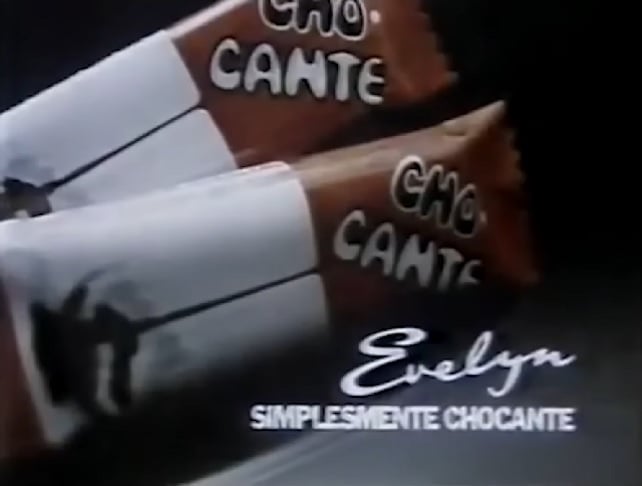 Chocante, da Evelyn: Talvez poucos se lembrem desse chocolate que fez algum sucesso nos anos 1980, mas acabou sendo descontinuado. Reprodução: Flipar
